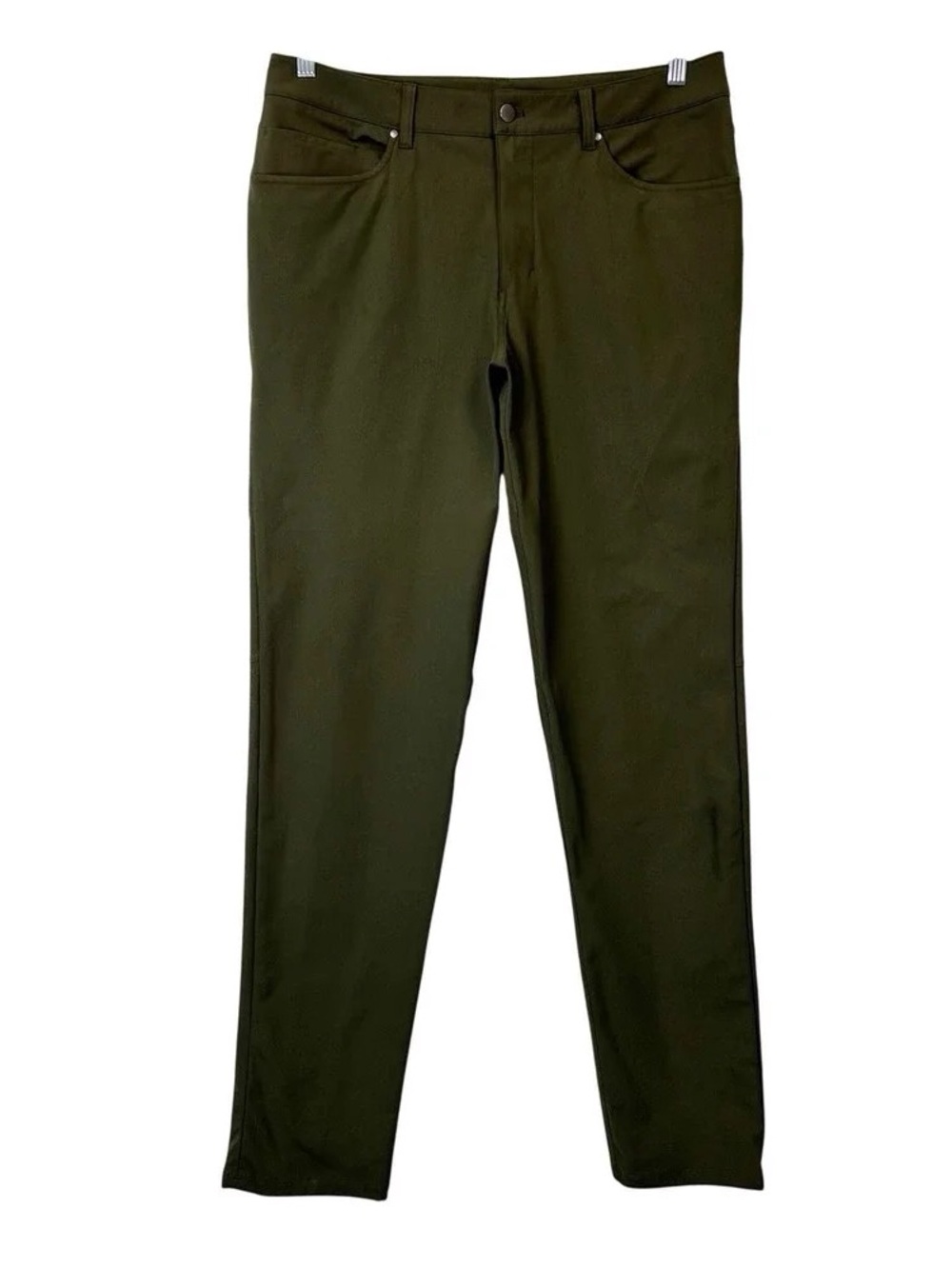 Men's Olive Green Slim Pants